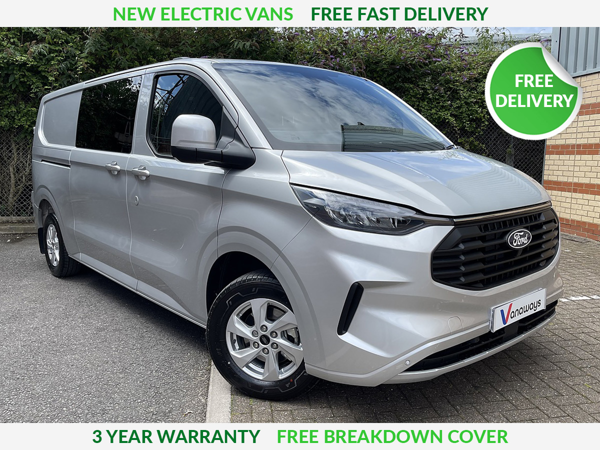 Ford E-Transit Custom 320 L1 RWD 100kW 65kWh H1 Double Cab Van Limited Auto